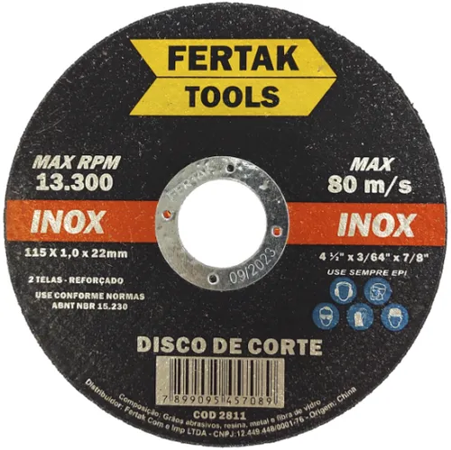 Disco De Corte Inox