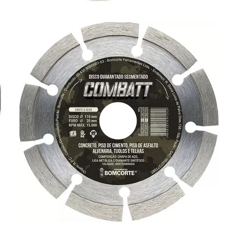 disco diamantado segmentado 110mm combat